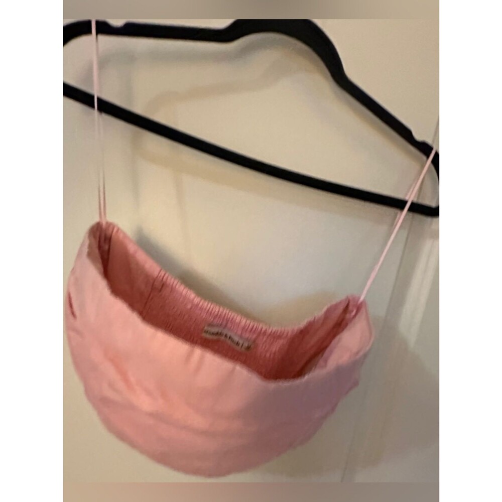 Abercrombie & Fitch Blush Strapless Cropped Tube Top Women's Sz Medium